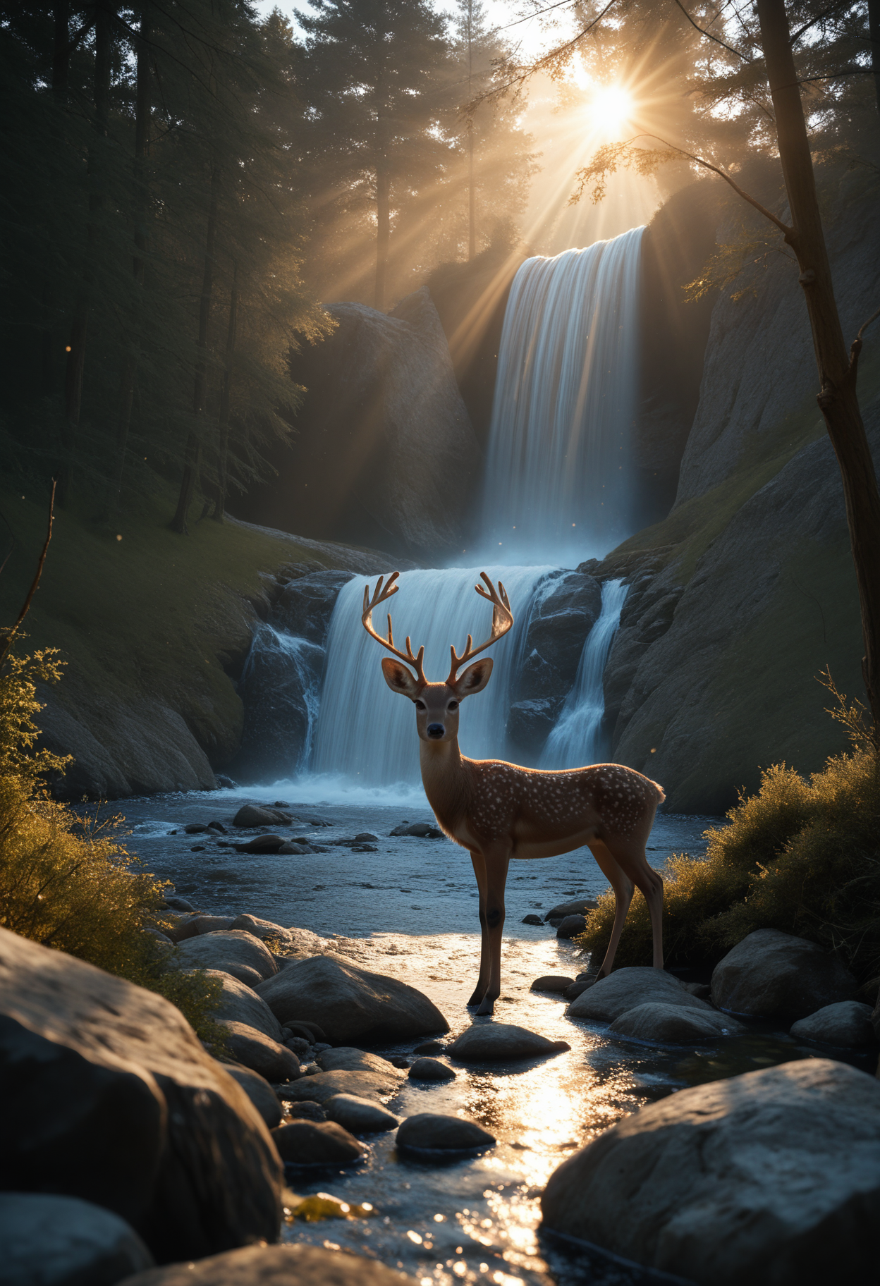 00012-12345-masterpiece, best quality, incredibly absurdres, realistic,_nature, stream, waterfall, rock, tree, dawn, sunlight, light particl.png